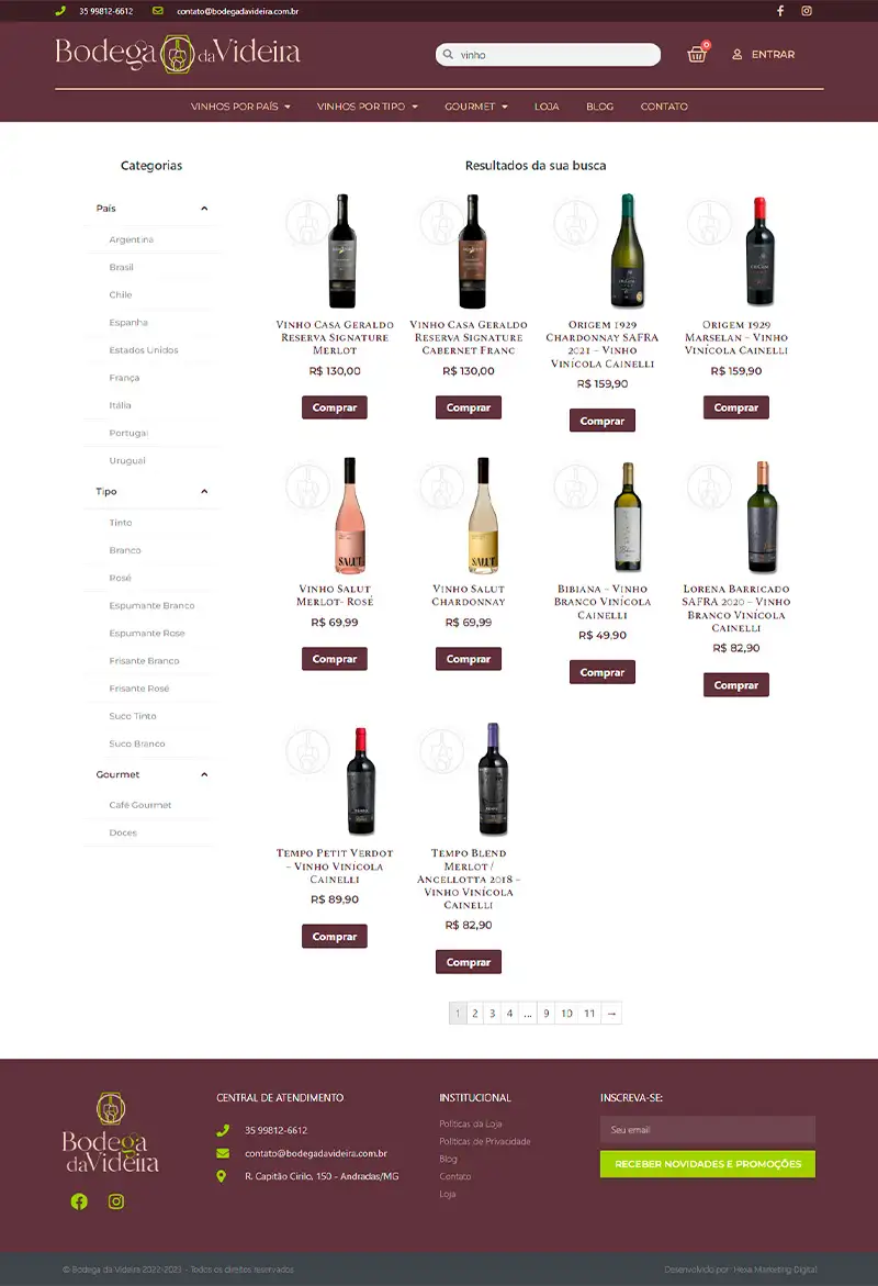 Projeto de site 22 desenvolvido pela Synzel