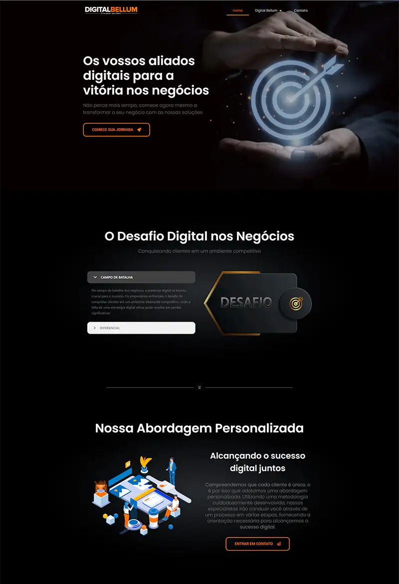 Site desenvolvido pela Synzel — projeto 4
